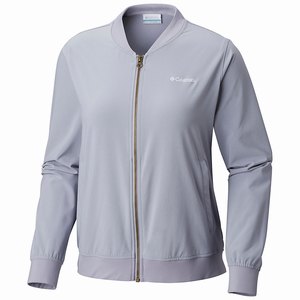 Columbia Chaqueta Casual Anytime Casual™ Full Zip Bomber Mujer Grises (175NBEXQC)